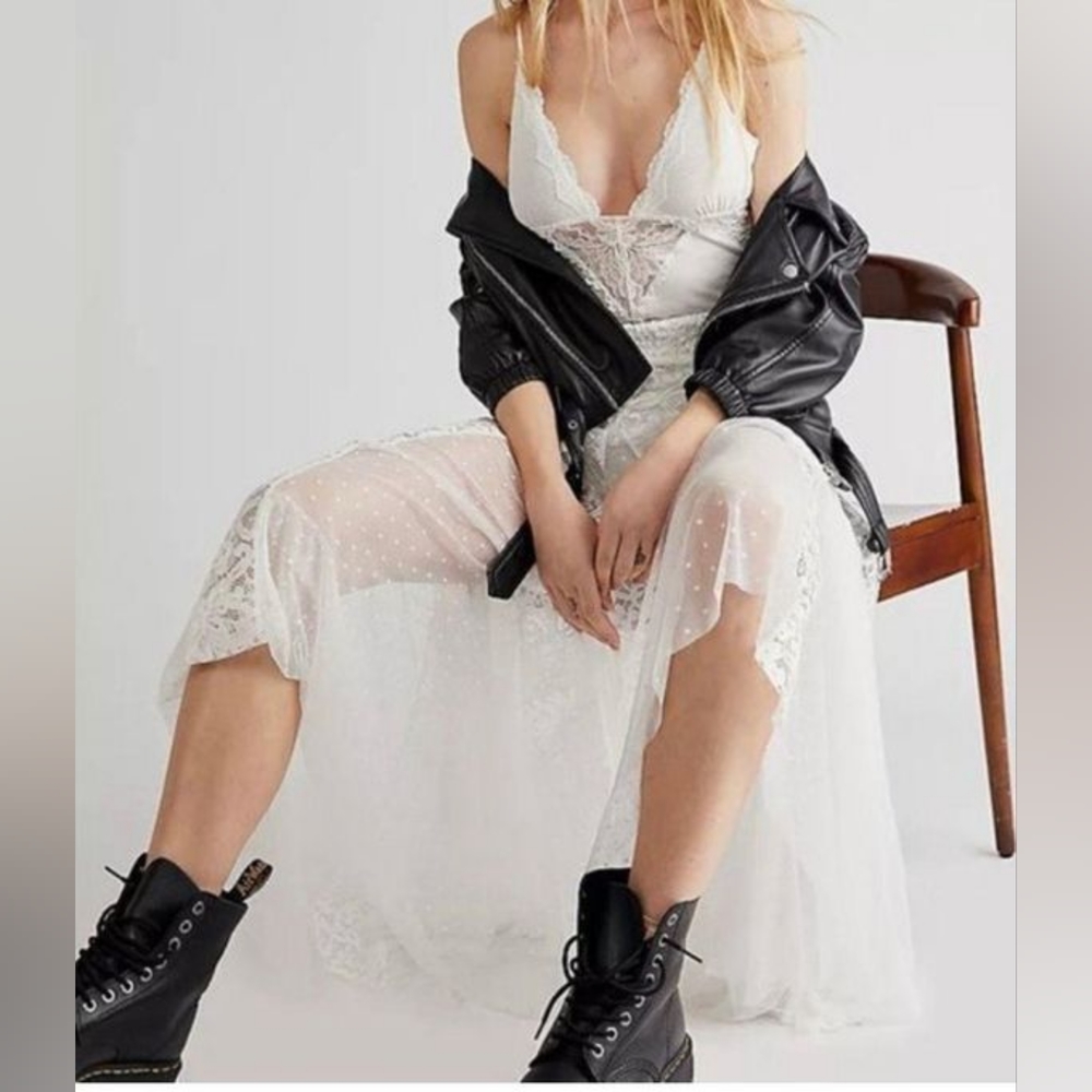 Free People Perfect Pima Bodysuit in White